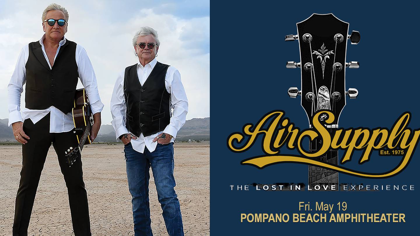 Win tickets to Air Supply to see Air Supply at Pompano Beach Amphitheater!