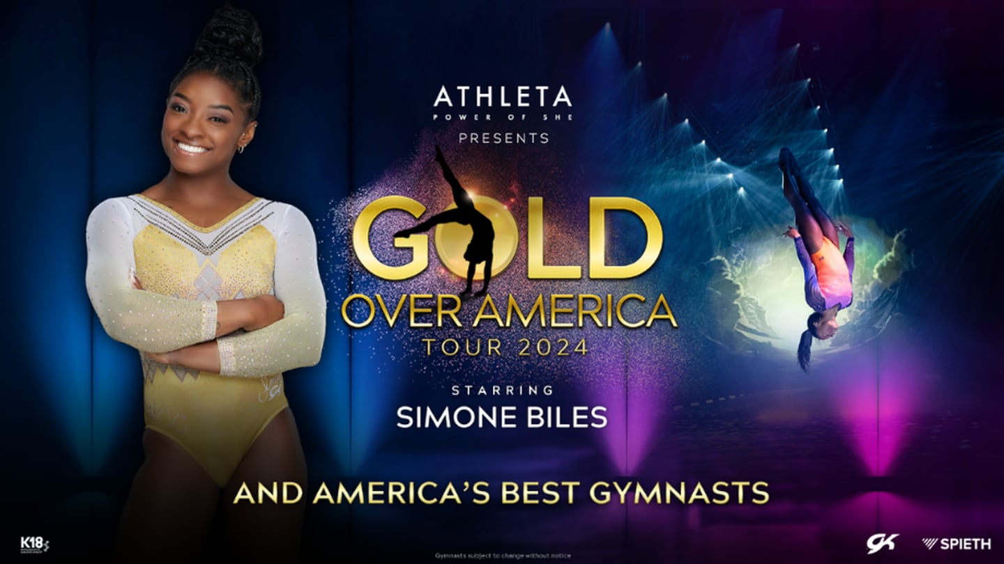 Win tickets to the Gold Over America Tour starring Simone Biles! 