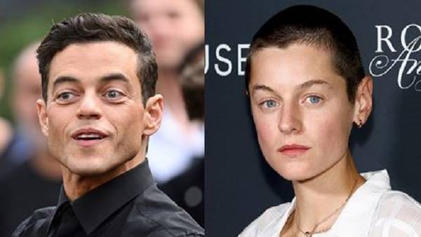 Rami Malek and Emma Corrin heat up dating rumors with a kiss in London