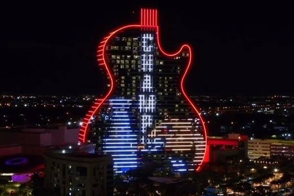 Hard Rock's Guitar Hotel celebrates our Stanley Cup Champion Florida Panthers!