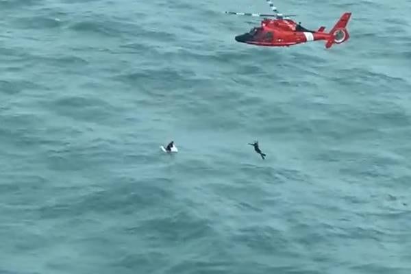 Hurricane Milton: Coast Guard rescues man clinging to cooler miles off Gulf Coast