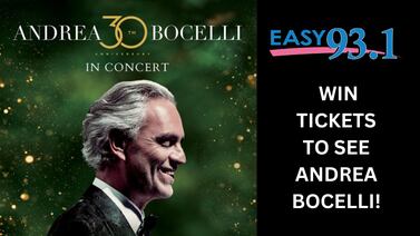 Win tickets to see Andrea Bocelli LIVE!