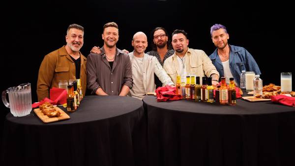 On 'Hot Ones,' *NSYNC reveals the truth about rumor they were cast in 'Star Wars: Attack of the Clones'