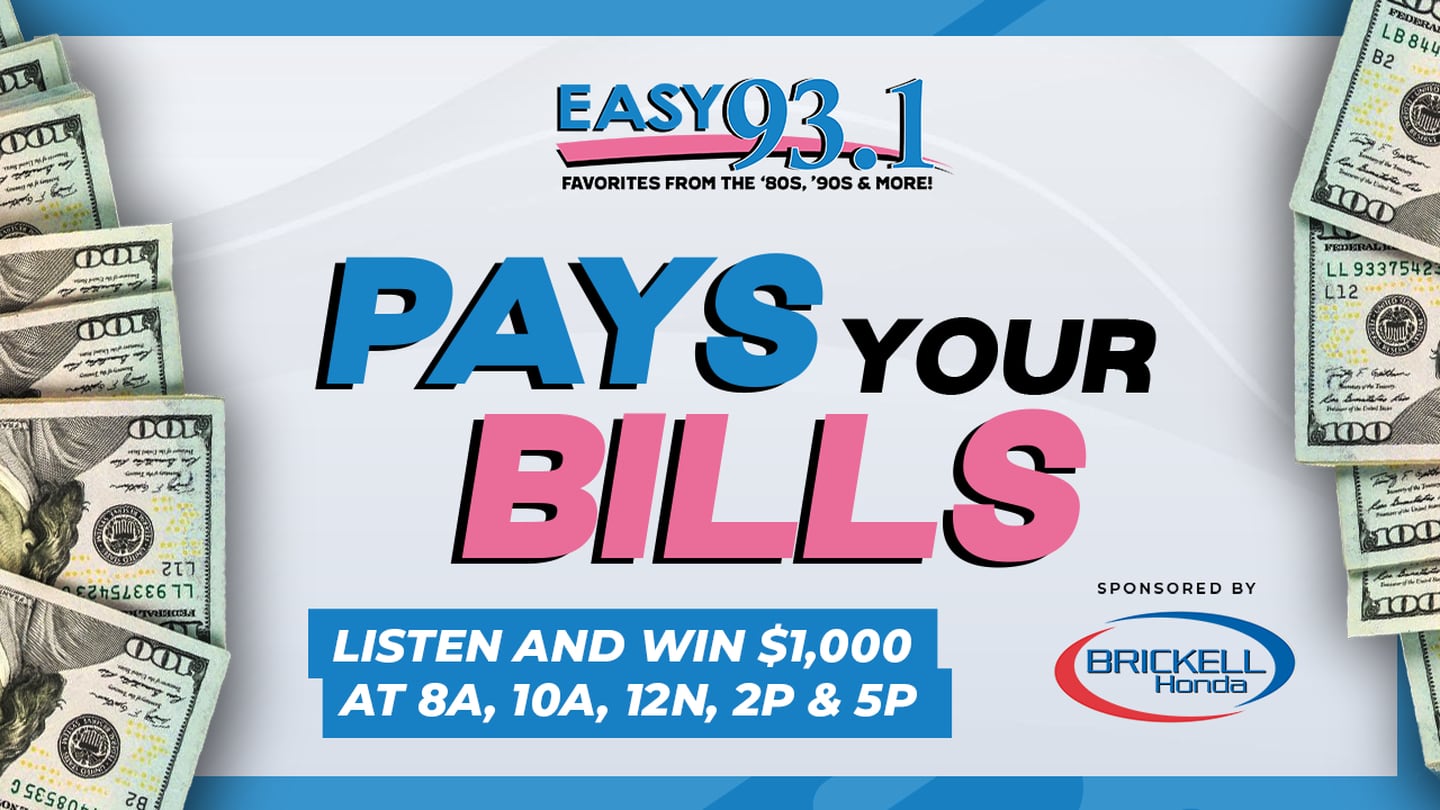 ENTER THE KEYWORD HERE: Win $1000 on Easy 93.1 Now! Listen or Click for more.