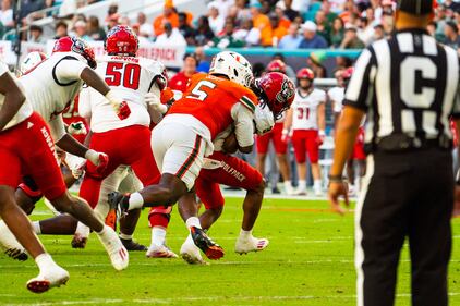 Miami Hurricanes vs NC State football - Nov 15th, 2025
