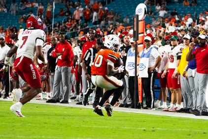 Miami Hurricanes vs NC State football - Nov 15th, 2025