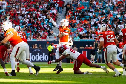 Miami Hurricanes vs NC State football - Nov 15th, 2025