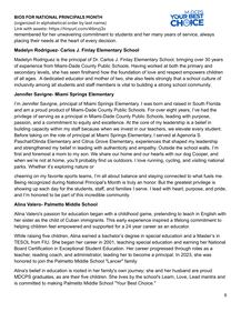 M-DCPS National Principals Month bios