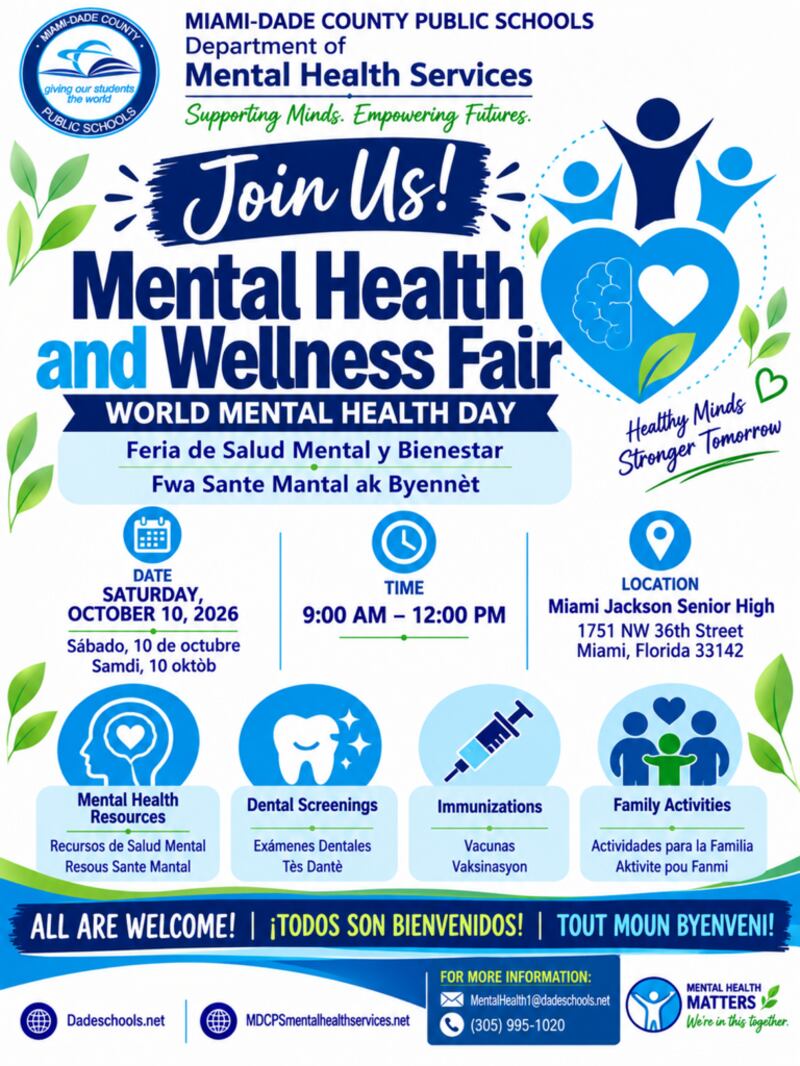 CMG Miami MDCPS Mental Health & Wellness Fair