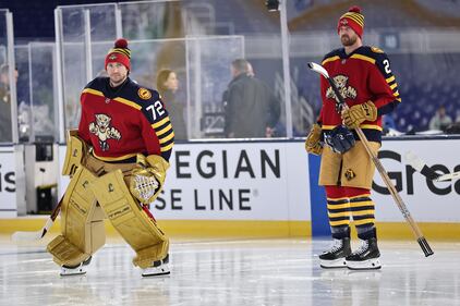 2026 Discover NHL Winter Classic New York Rangers  Florida Panthers Practice Day