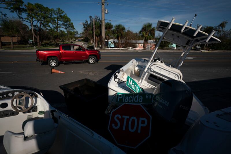 Damage left behind after Hurricane Milton