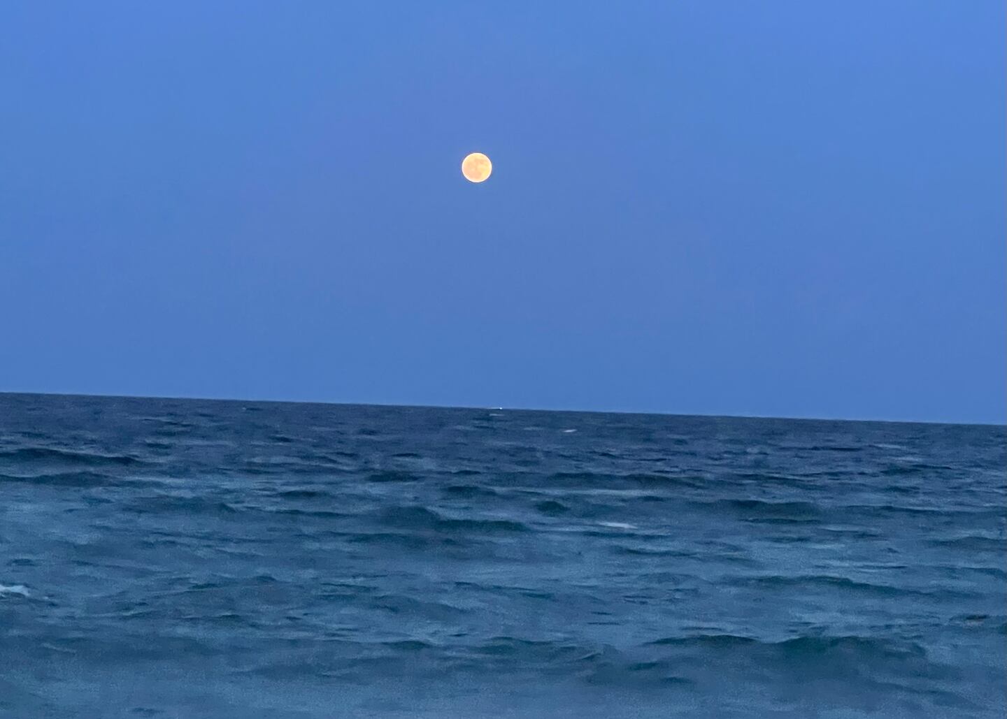 Full moon over South Florida