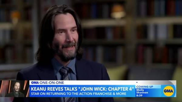 Keanu Reeves teases "really epic" 'John Wick: Chapter 4'