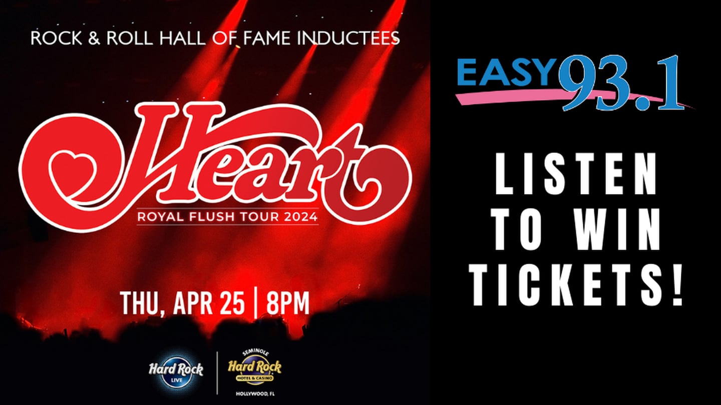 Listen to win tickets to see Heart at Hard Rock Live!